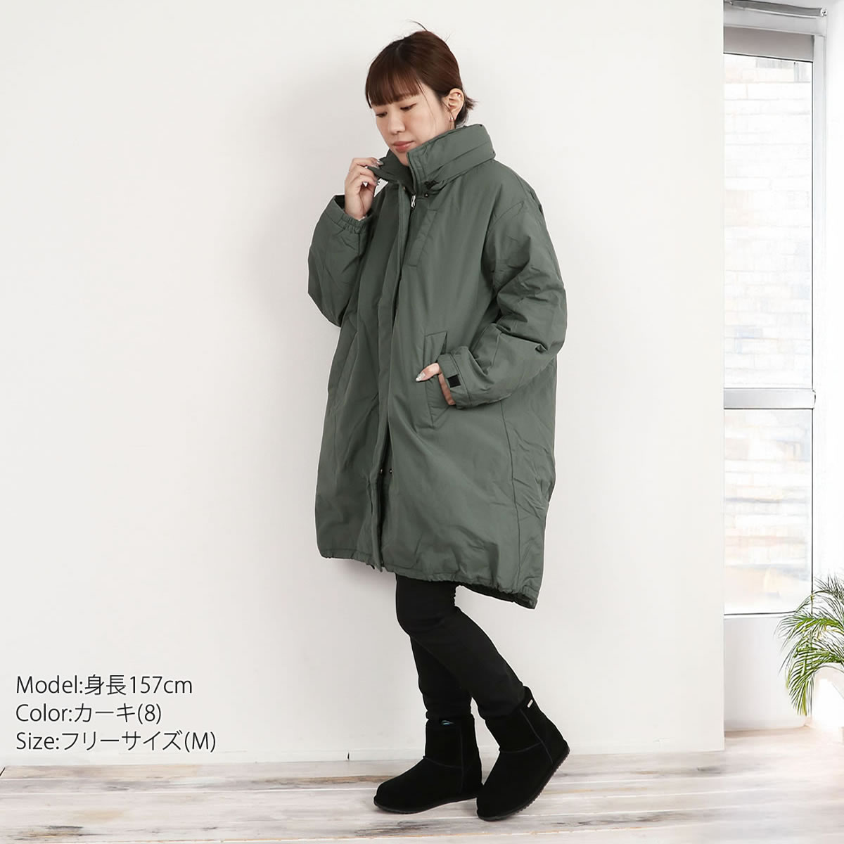 ジャケット アウター レディース ザンパ フェイクダウン モンスターパーカー中綿 ダウンジャケット コート ジャンパー ミリタリージャケット