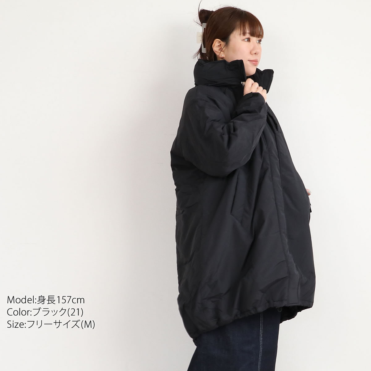 ジャケット アウター レディース ザンパ フェイクダウン モンスターパーカー中綿 ダウンジャケット コート ジャンパー ミリタリージャケット