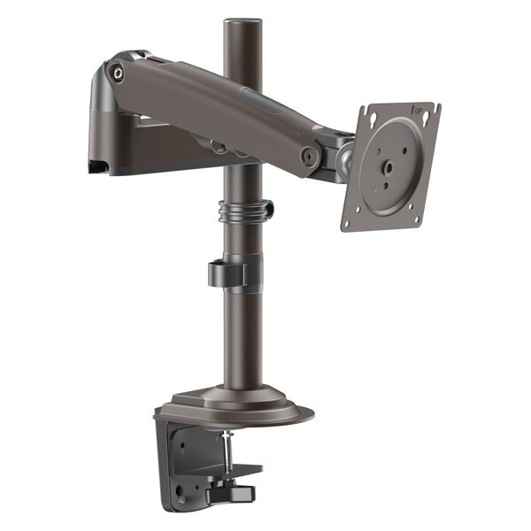 HUANUO HNSS32G グレー ガススプリング式モニターアーム 13-32インチサイズモニター対応 シングル画面 HUANUO HNSS32G グレー ガススプリング式モニターアーム 13-32インチサイズモニター対応 シングル画面