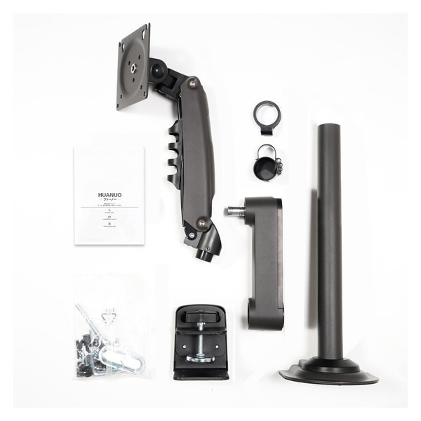 HUANUO HNSS32G グレー ガススプリング式モニターアーム 13-32インチサイズモニター対応 シングル画面 HUANUO HNSS32G グレー ガススプリング式モニターアーム 13-32インチサイズモニター対応 シングル画面