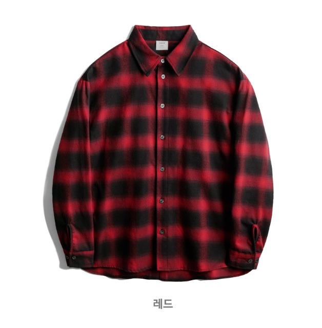 PERSTEP] Obscure ombre check shirt シャツ・ブラウス