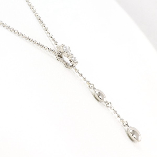 PT900 プラチナ PT850 ネックレス ダイヤ 0.10 約47cm ジュエリー 中古_1