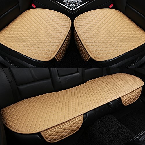 車用 シートカバーセット カーシートクッショ 前座席用2枚+後部座席用1枚 座布団クッション 座席シート 3枚組 カー用品 脱とても簡単 滑り止め BJ