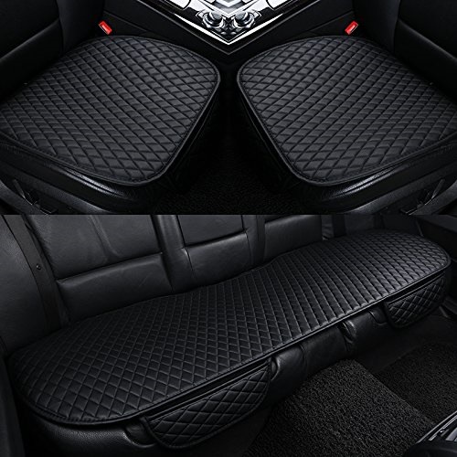 車用 シートカバーセット カーシートクッショ 前座席用2枚+後部座席用1枚 座布団クッション 座席シート 3枚組 カー用品 脱とても簡単 滑り止め BJ