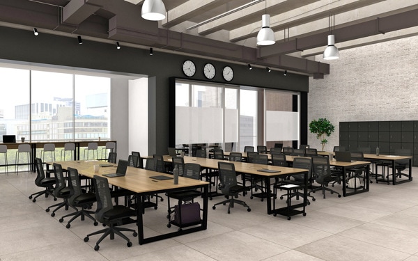 フリーアドレスデスク ナチュラル 幅480cm 奥行120cm フリーアドレス用 デスク テーブル 法人限定 フリーアドレスデスク ナチュラル 幅480cm 奥行120cm フリーアドレス用 デスク テーブル 法人限定