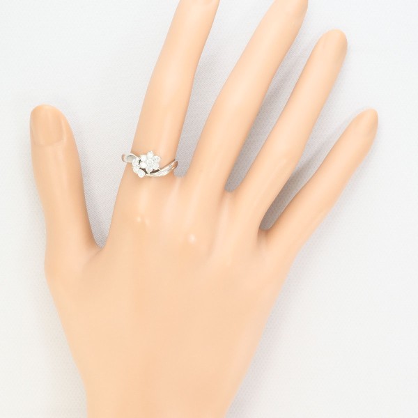 PT900 プラチナ リング 指輪 12号 ダイヤ 0.50 総重量約4.0g ジュエリー 中古 PT900 プラチナ リング 指輪 12号 ダイヤ 0.50 総重量約4.0g ジュエリー 中古