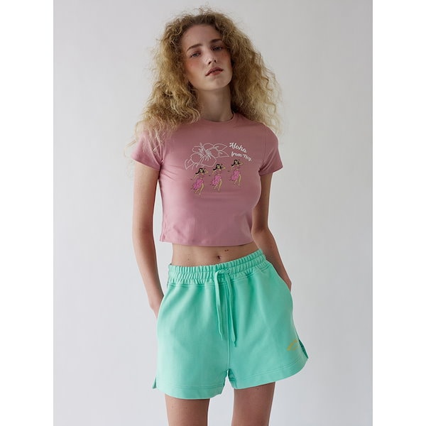 PARS バンダナ袖トレーナー ネイビー 185610 itzy リュジン 着用 PARS バンダナ袖トレーナー ネイビー 185610 itzy リュジン 着用