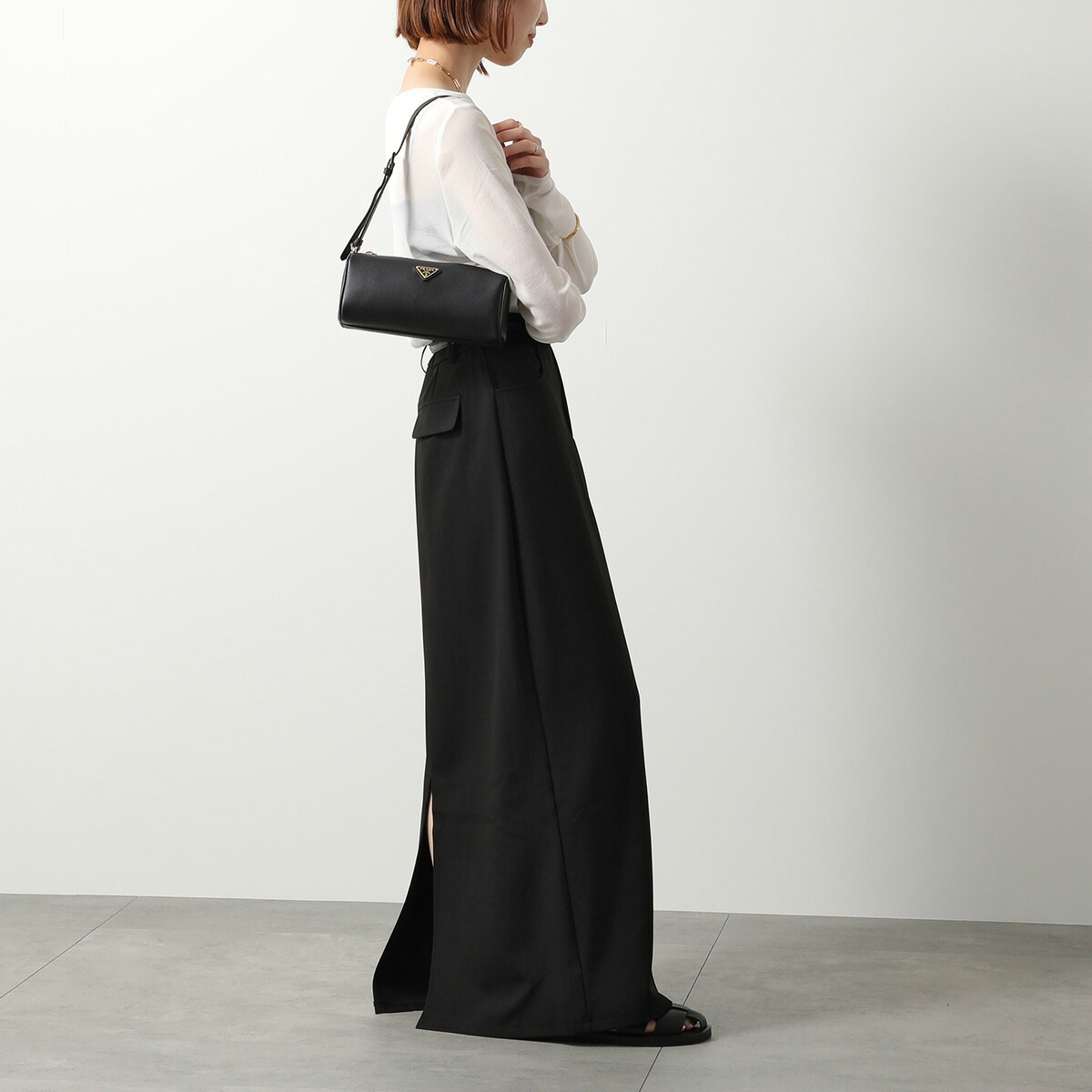 PRADA プラダ ハンドバッグ 1BC239 2CYS レディース レザー ポーチ ショルダーバッグ トライアングルロゴ 鞄 F0002/NERO 1BC239_2CYS_F0002_V_OVO PRADA プラダ ハンドバッグ 1BC239 2CYS レディース レザー ポーチ ショルダーバッグ トライアングルロゴ 鞄 F0002/NERO 1BC239_2CYS_F0002_V_OVO