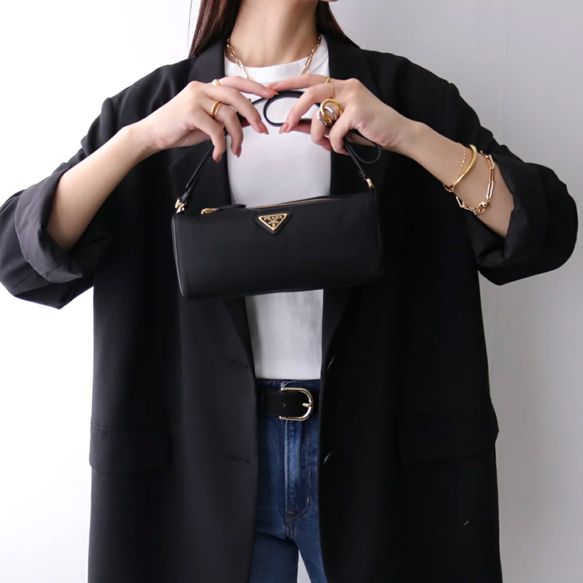 PRADA プラダ ハンドバッグ 1BC239 2CYS レディース レザー ポーチ ショルダーバッグ トライアングルロゴ 鞄 F0002/NERO 1BC239_2CYS_F0002_V_OVO PRADA プラダ ハンドバッグ 1BC239 2CYS レディース レザー ポーチ ショルダーバッグ トライアングルロゴ 鞄 F0002/NERO 1BC239_2CYS_F0002_V_OVO