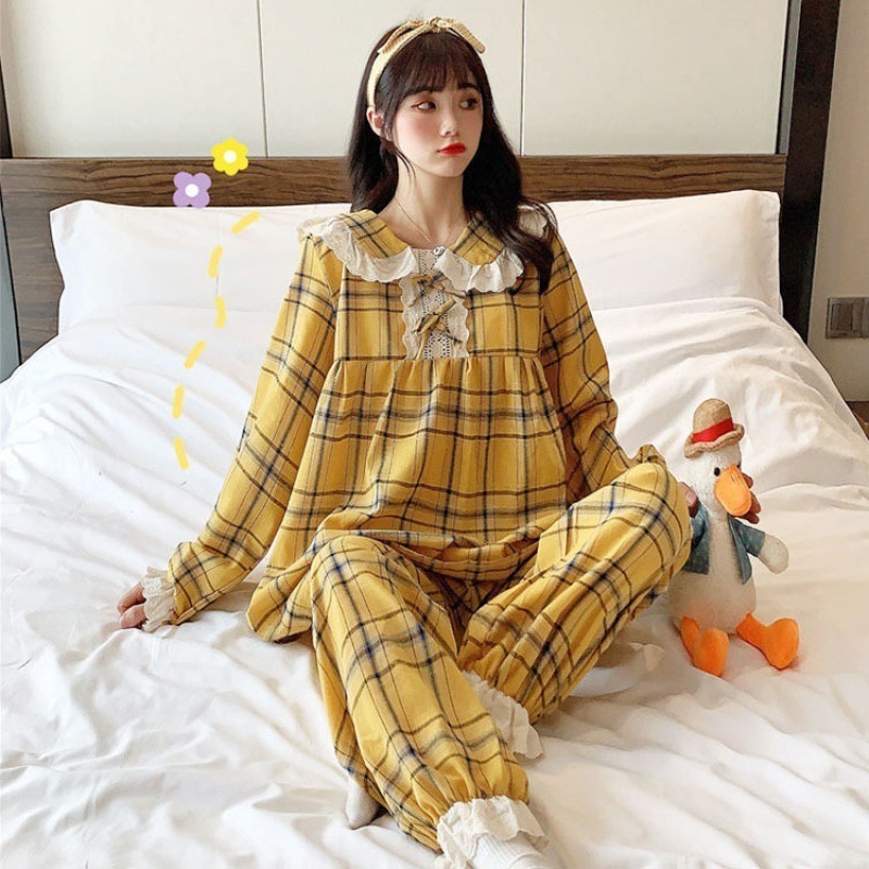 響かない!シームレスキュート ルームウェア セットアップ 2点セット 長袖+ズボン レース パジャマ ルームウェア レディース ルームウェア セットアップ