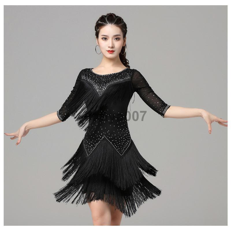 [ハロウィン]ダンス ワンピース ラテンダンス キラキラ 華やか レッスン ウエア レディース 練習着 社交ダンス 競技ダンス ダンス衣装 ドレス 美ライン