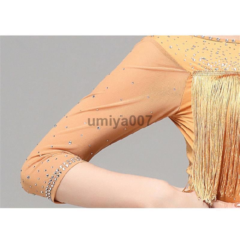 [ハロウィン]ダンス ワンピース ラテンダンス キラキラ 華やか レッスン ウエア レディース 練習着 社交ダンス 競技ダンス ダンス衣装 ドレス 美ライン