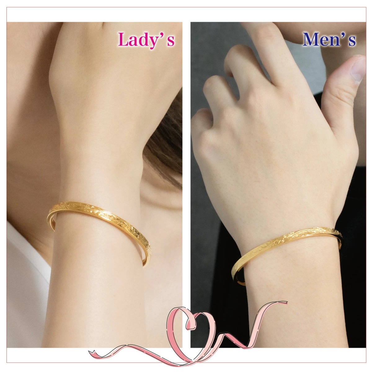 ペアバングル レディース メンズ シルバー925 K23RGP ハワイアンジュエリー プルメリア 波 ペアバングル レディース メンズ シルバー925 K23RGP ハワイアンジュエリー プルメリア 波