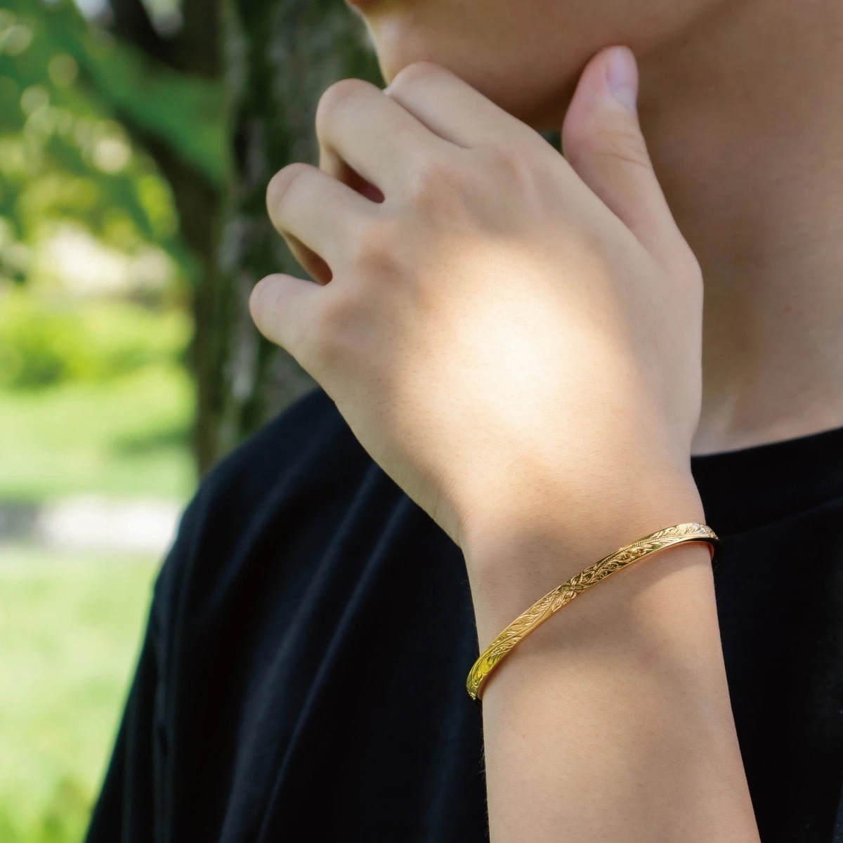 ペアバングル レディース メンズ シルバー925 K23RGP ハワイアンジュエリー プルメリア 波 ペアバングル レディース メンズ シルバー925 K23RGP ハワイアンジュエリー プルメリア 波