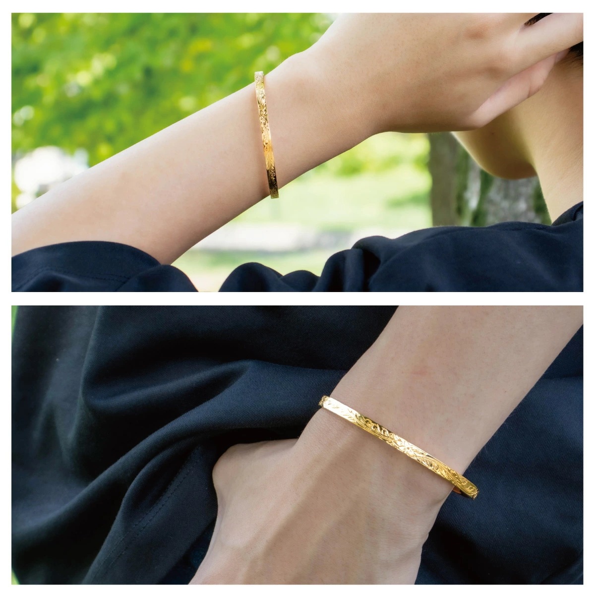 ペアバングル レディース メンズ シルバー925 K23RGP ハワイアンジュエリー プルメリア 波 ペアバングル レディース メンズ シルバー925 K23RGP ハワイアンジュエリー プルメリア 波