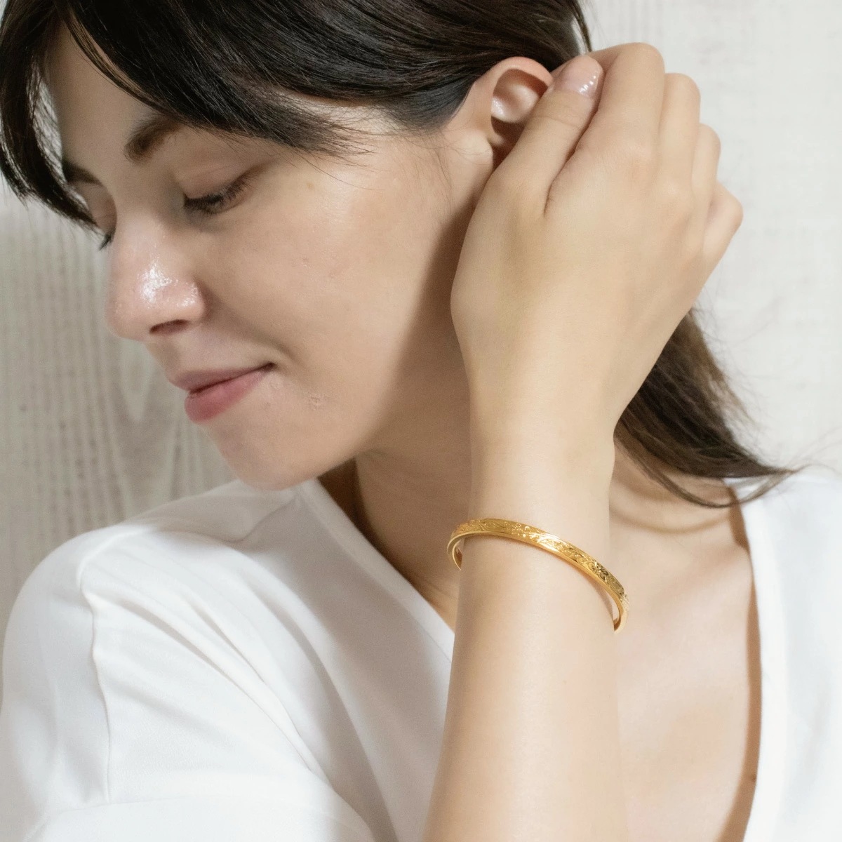 ペアバングル レディース メンズ シルバー925 K23RGP ハワイアンジュエリー プルメリア 波 ペアバングル レディース メンズ シルバー925 K23RGP ハワイアンジュエリー プルメリア 波