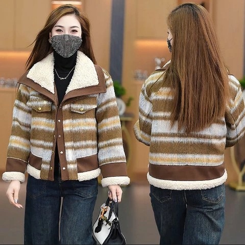 2025コート アウター ジャケット 羽織 ボーダー柄 長袖 もこもこ 襟付き シンプル お出かけ レディース【大きいサイズ レディース ロング ジャケット アウター 上着 ハンガー ロング丈 春夏 2025コート アウター ジャケット 羽織 ボーダー柄 長袖 もこもこ 襟付き シンプル お出かけ レディース【大きいサイズ レディース ロング ジャケット アウター 上着 ハンガー ロング丈 春夏