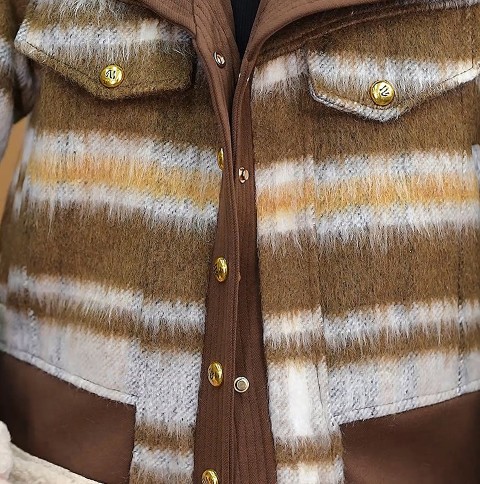 2025コート アウター ジャケット 羽織 ボーダー柄 長袖 もこもこ 襟付き シンプル お出かけ レディース【大きいサイズ レディース ロング ジャケット アウター 上着 ハンガー ロング丈 春夏 2025コート アウター ジャケット 羽織 ボーダー柄 長袖 もこもこ 襟付き シンプル お出かけ レディース【大きいサイズ レディース ロング ジャケット アウター 上着 ハンガー ロング丈 春夏