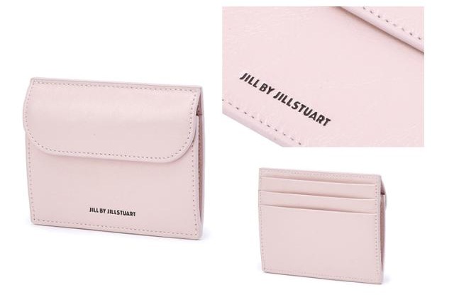 LOGO POCKET CRACK LEATHER CARD CASE ジル ジルスチュアート 財布 入れ 名刺入れ 小銭入れ コイン スリム ミニ コンパクト レディース 韓国 JILL B