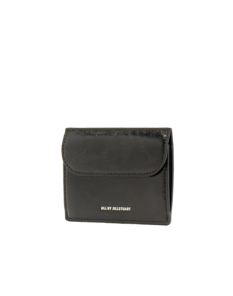 LOGO POCKET CRACK LEATHER CARD CASE ジル ジルスチュアート 財布 入れ 名刺入れ 小銭入れ コイン スリム ミニ コンパクト レディース 韓国 JILL B