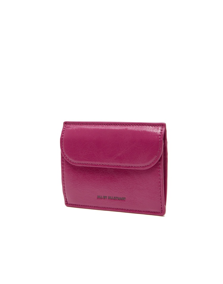 LOGO POCKET CRACK LEATHER CARD CASE ジル ジルスチュアート 財布 入れ 名刺入れ 小銭入れ コイン スリム ミニ コンパクト レディース 韓国 JILL B