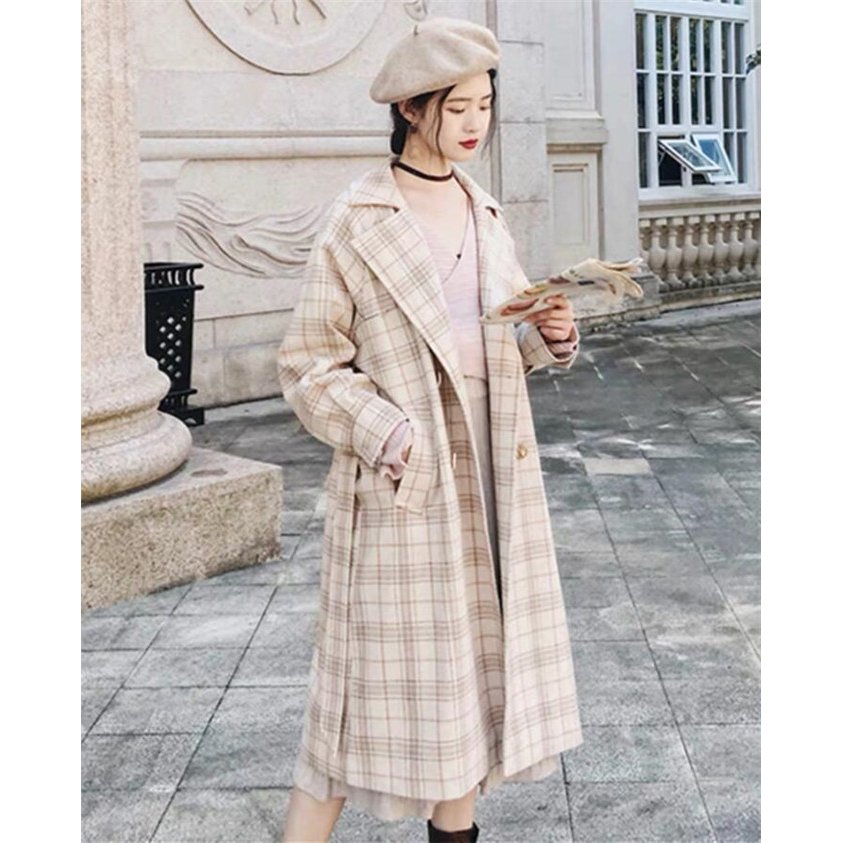 ロングコート レディース チェスターコート チェック柄 ラシャ ウールコート 洋服 アウター オーバ ロングコート レディース チェスターコート チェック柄 ラシャ ウールコート 洋服 アウター オーバ