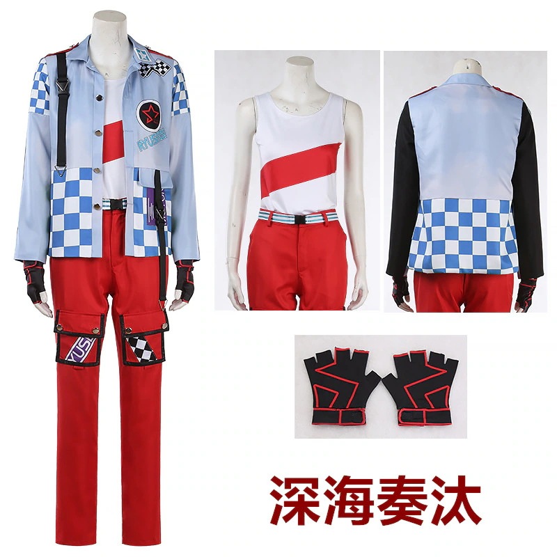 あんさんぶるスターズ ALKALOID 流星隊 交差する モーターショウ 天城一彩 南雲鉄虎 礼瀬マヨイ 白鳥藍良 風早巽 守沢千秋 深海奏汰 仙石忍 高峯翠 コスプレ衣装 コスチューム