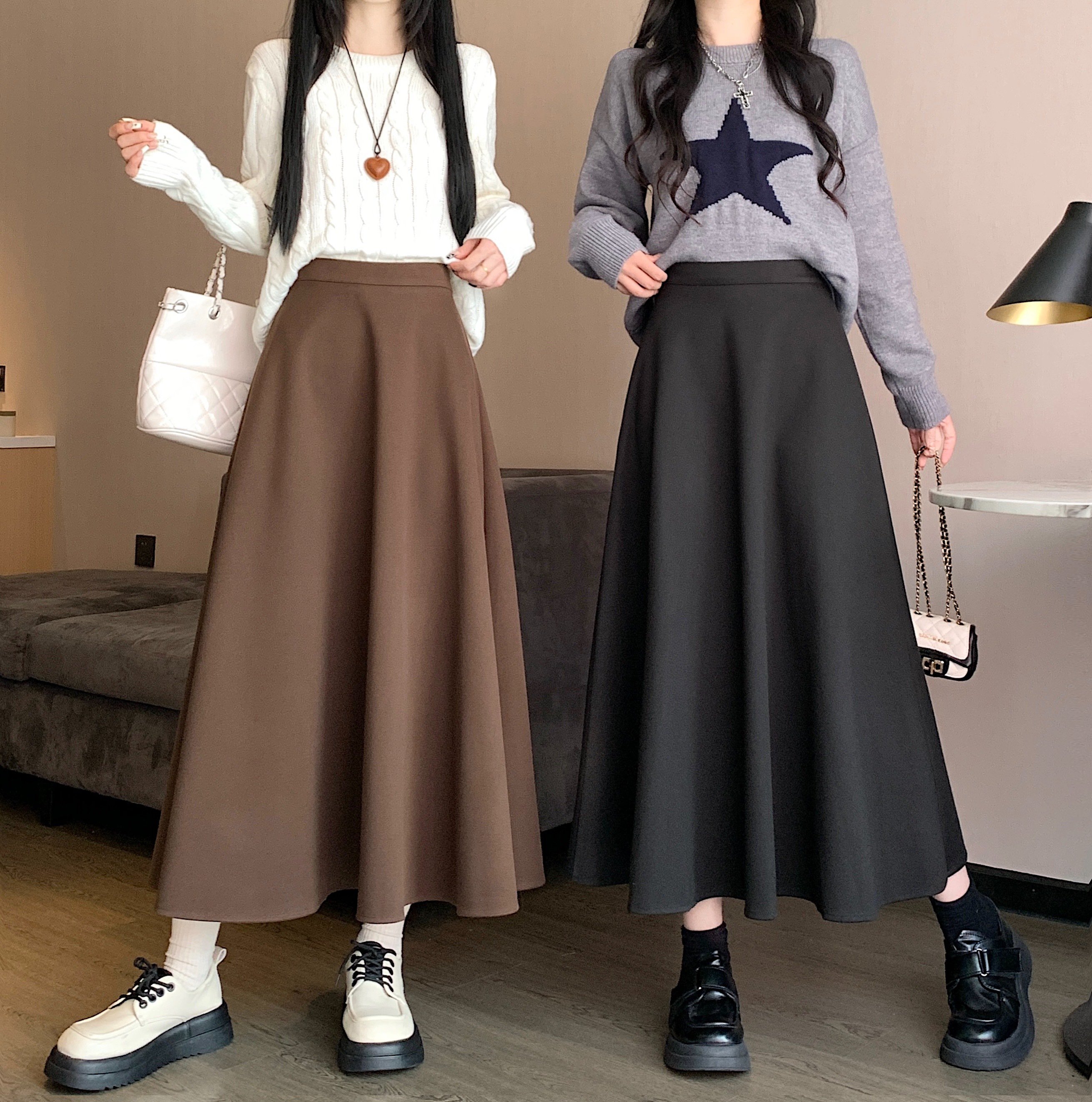 【送料無料】ピンク ブラウン 黒 白 着回し 楽ちん ショッピング 休日 お出かけ デート 通勤 オフィス 無地 シンプル きれいめ い