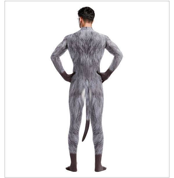 全身タイツ ペット 男性 Mサイズ ゼンタイ コスプレ ZENTAI レオタード ボディースーツ 仮装 イベント コスチューム 戦隊 キャットスーツ