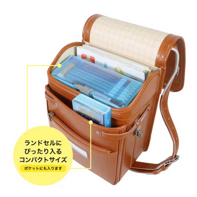 （まとめ買い）マグネット筆入 ピッタントン クリア 2ドア 筆箱 ペンケース パープル CH211PU [x3]