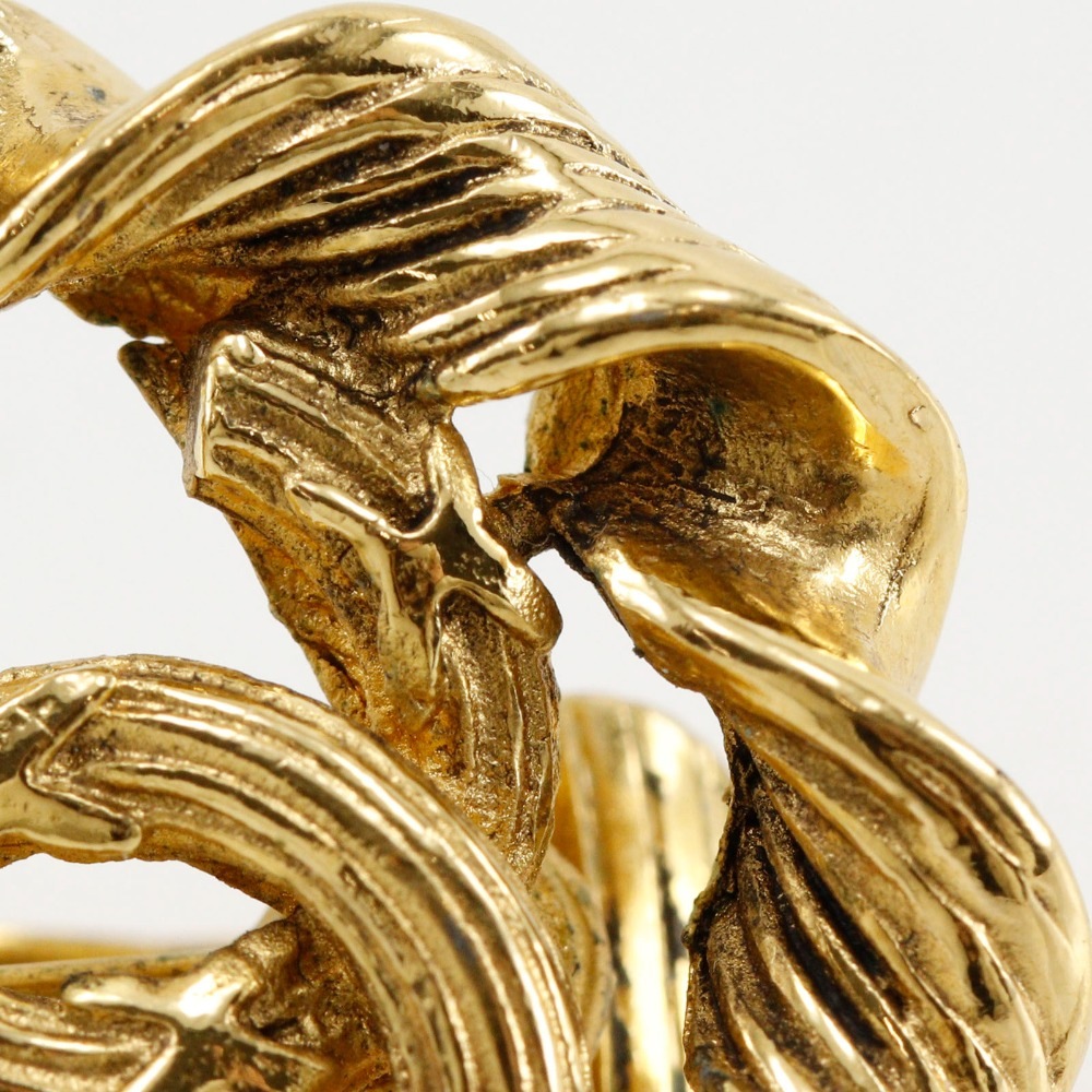 ラウンド ココマーク ヴィンテージ イヤリング 金メッキ 2239 約9.7g レディース 中古品 ラウンド ココマーク ヴィンテージ イヤリング 金メッキ 2239 約9.7g レディース 中古品