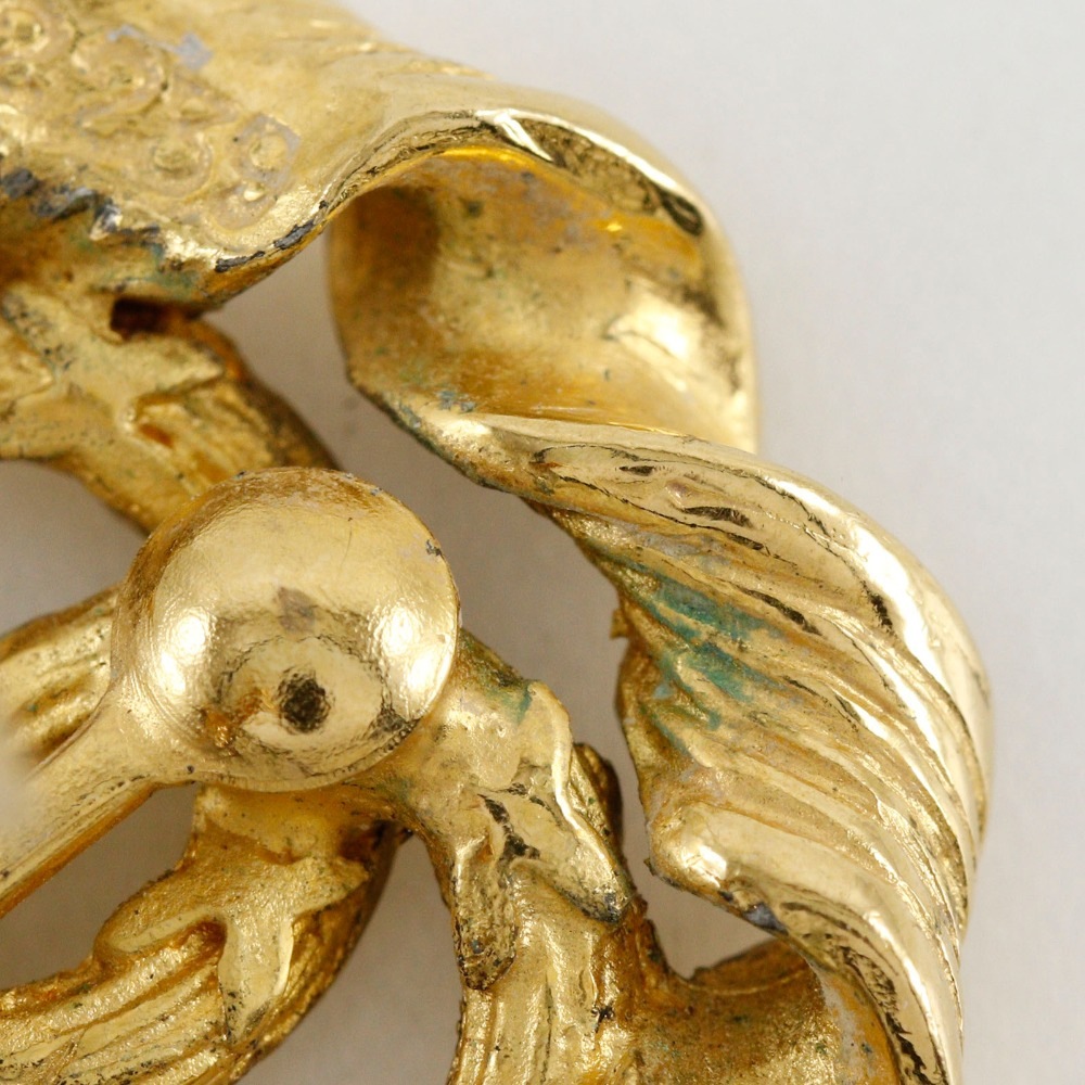 ラウンド ココマーク ヴィンテージ イヤリング 金メッキ 2239 約9.7g レディース 中古品 ラウンド ココマーク ヴィンテージ イヤリング 金メッキ 2239 約9.7g レディース 中古品