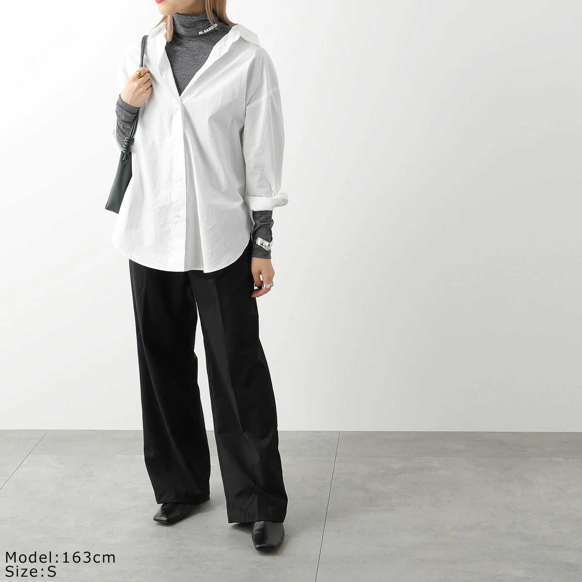 JIL SANDER+ ジルサンダー プラス カットソー J40GC0020 J70021 レディース タートルネック 長袖Tシャツ ロンT ロゴ テクニカルウール カラー4色
