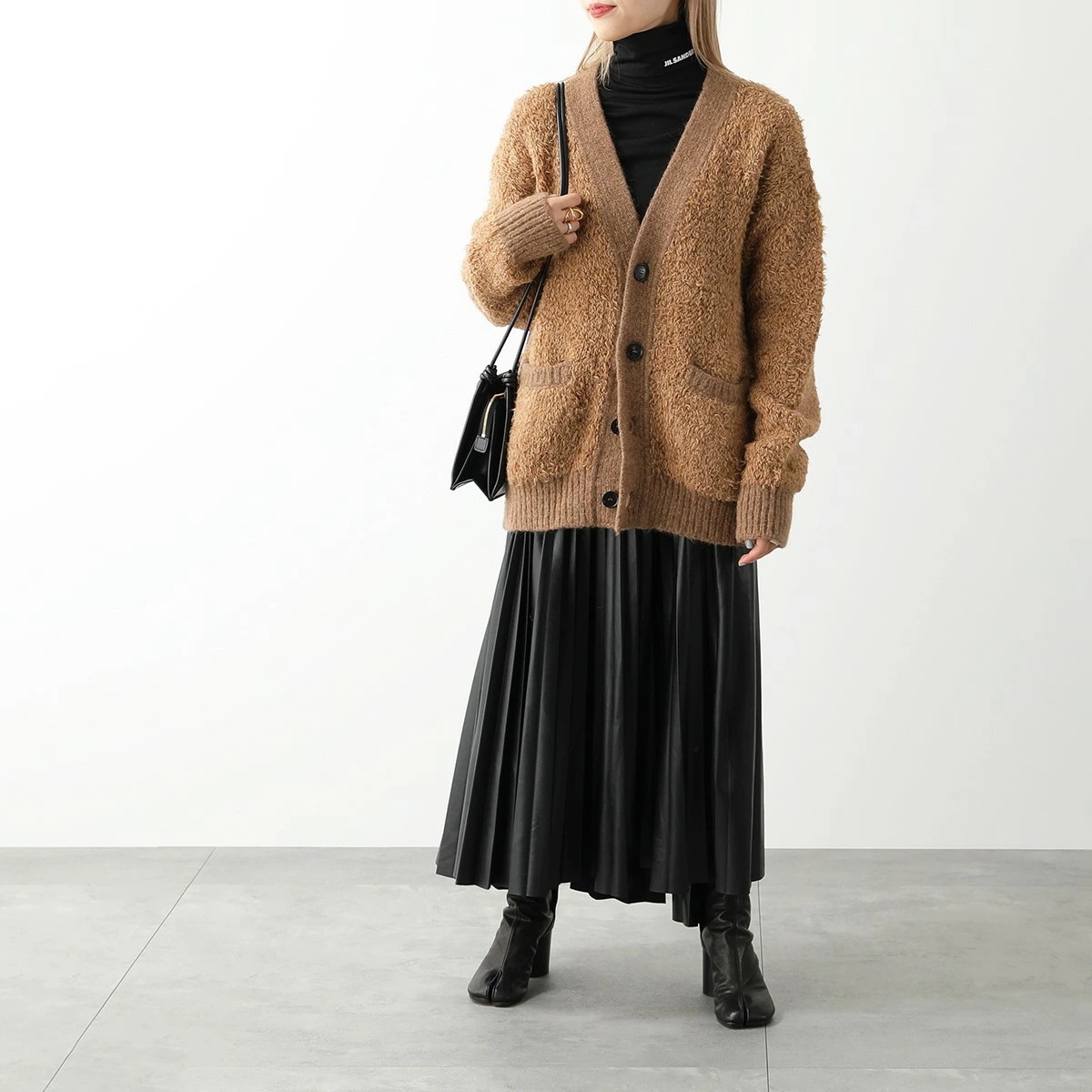 JIL SANDER+ ジルサンダー プラス カットソー J40GC0020 J70021 レディース タートルネック 長袖Tシャツ ロンT ロゴ テクニカルウール カラー4色