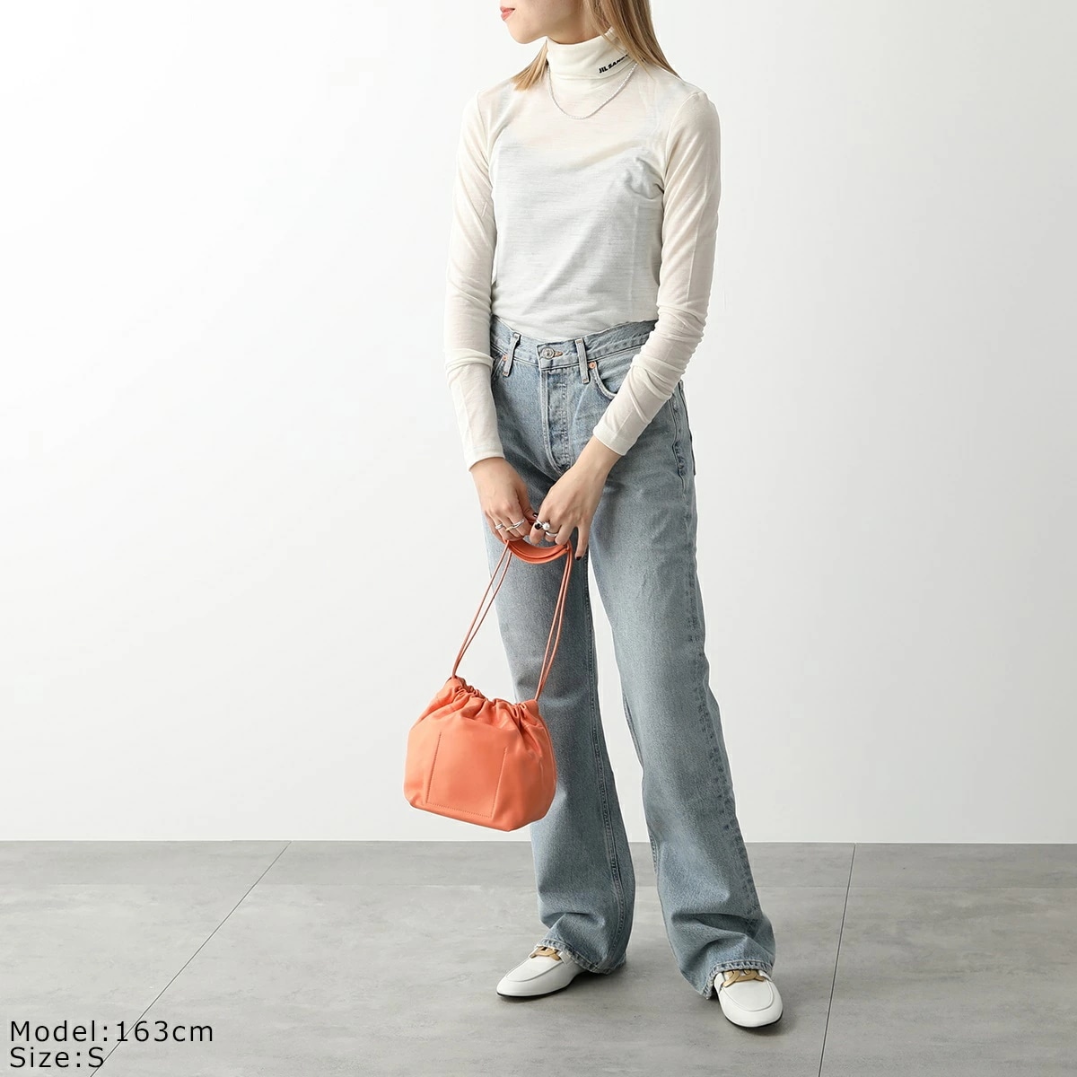 JIL SANDER+ ジルサンダー プラス カットソー J40GC0020 J70021 レディース タートルネック 長袖Tシャツ ロンT ロゴ テクニカルウール カラー4色