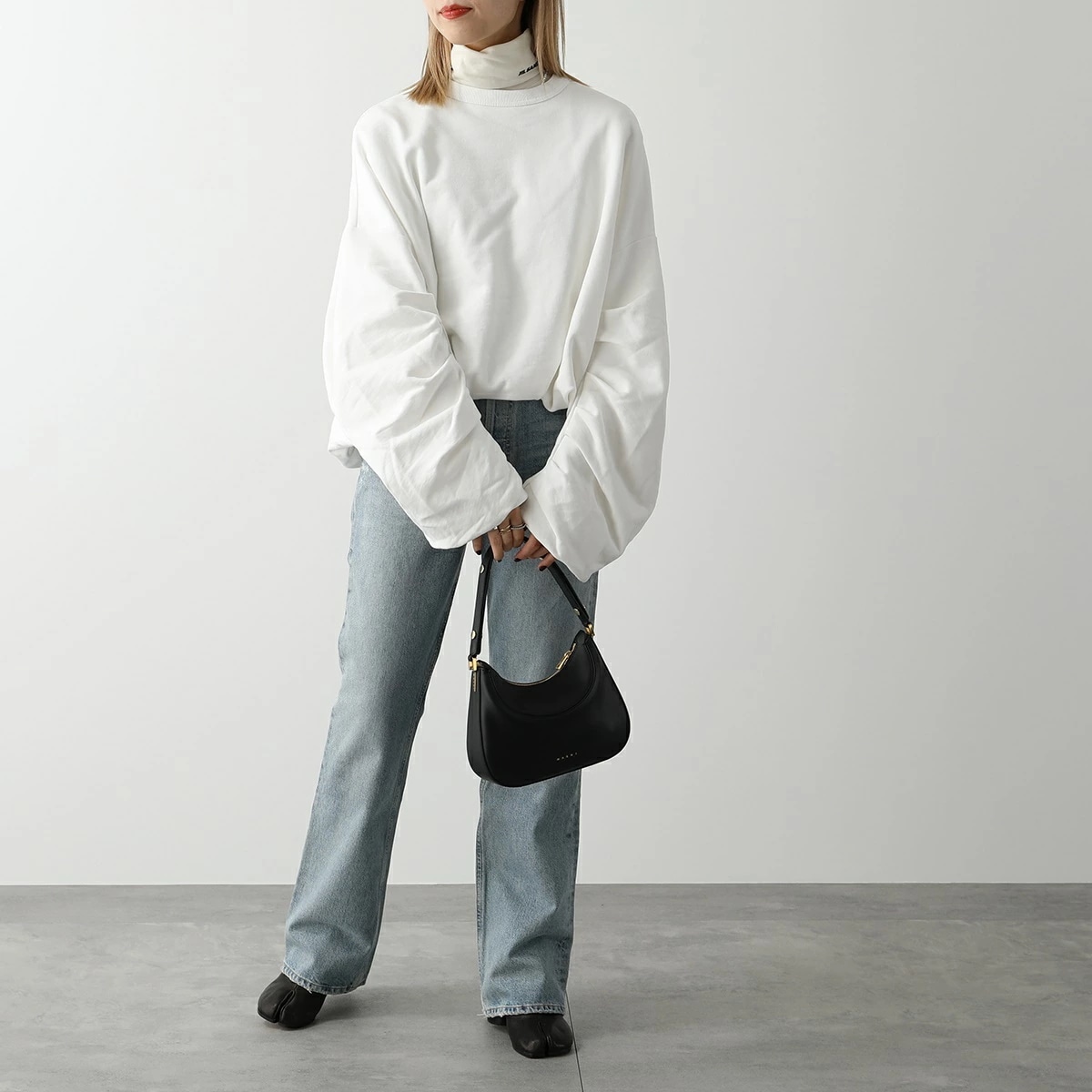 JIL SANDER+ ジルサンダー プラス カットソー J40GC0020 J70021 レディース タートルネック 長袖Tシャツ ロンT ロゴ テクニカルウール カラー4色