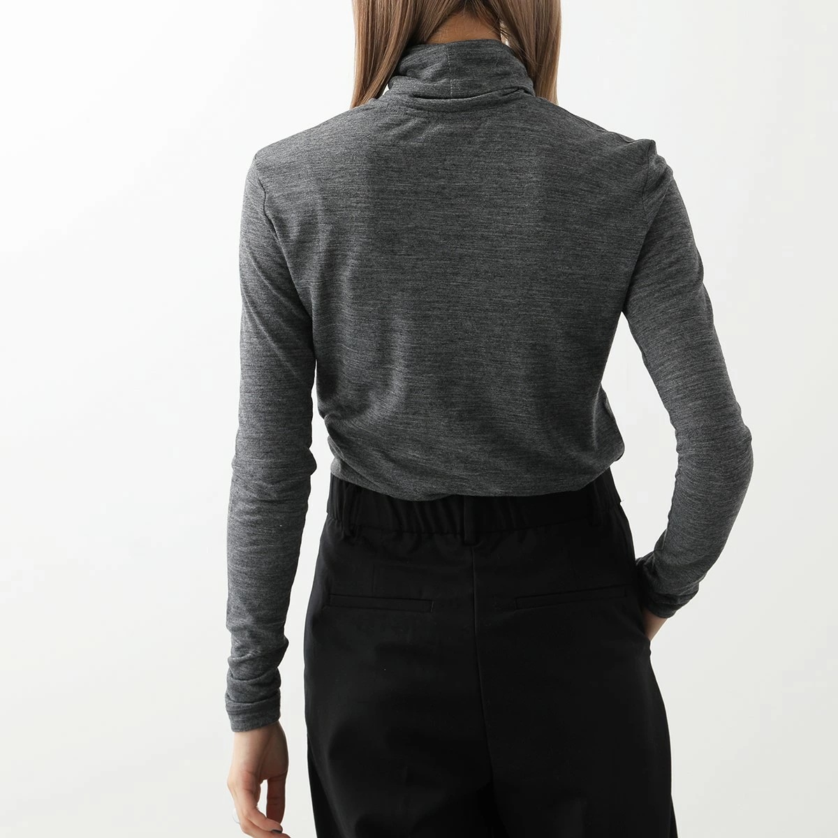 JIL SANDER+ ジルサンダー プラス カットソー J40GC0020 J70021 レディース タートルネック 長袖Tシャツ ロンT ロゴ テクニカルウール カラー4色