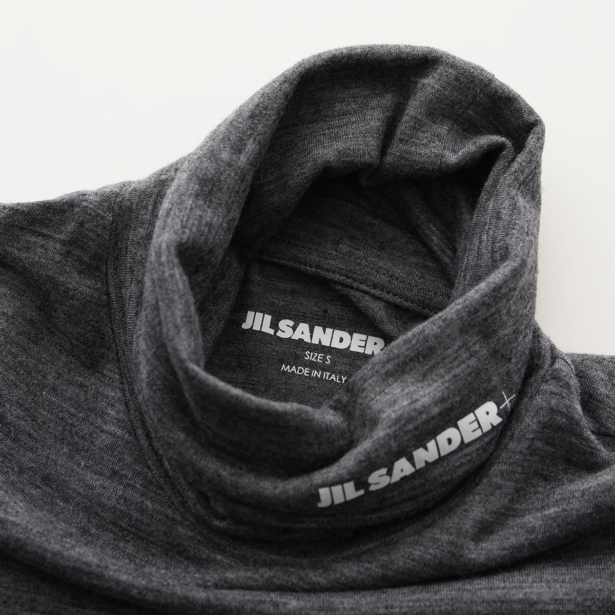 JIL SANDER+ ジルサンダー プラス カットソー J40GC0020 J70021 レディース タートルネック 長袖Tシャツ ロンT ロゴ テクニカルウール カラー4色