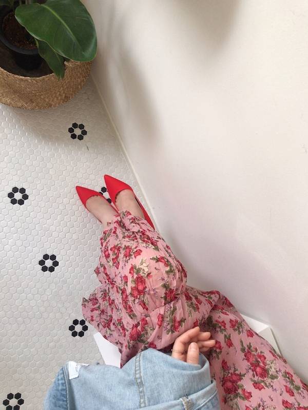 ワンピース レディース シャツ ブラウス ロング ワンピ 半袖 五分袖 夏 フレア スリム タイト 花柄 Vネック イベント 休日 お出かけ デート コーデ 女子会 普段使い エレガント