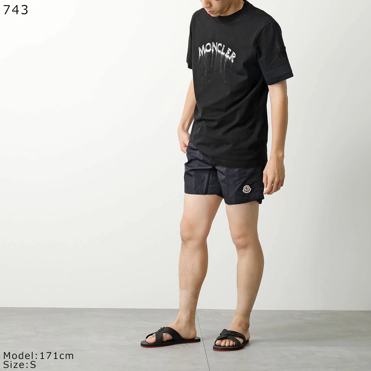 MONCLER モンクレール スイムウェア BOXER MARE ボクサーマレ 2C00004 53326 メンズ 水着 水陸両用 ショートパンツ 巾着付き アイコンパッチ カラー3色