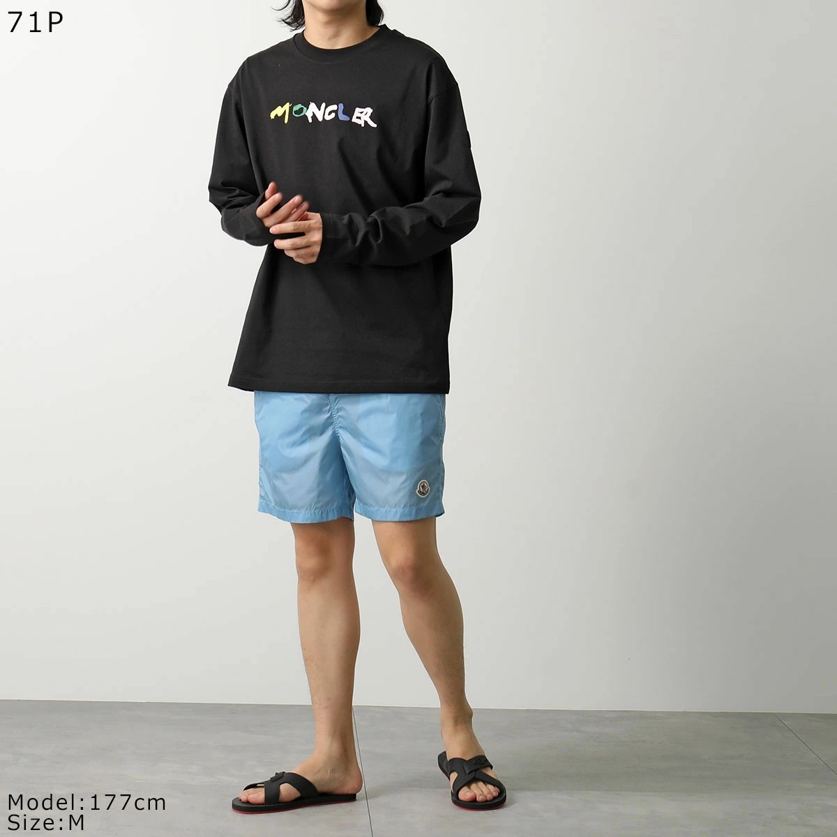 MONCLER モンクレール スイムウェア BOXER MARE ボクサーマレ 2C00004 53326 メンズ 水着 水陸両用 ショートパンツ 巾着付き アイコンパッチ カラー3色