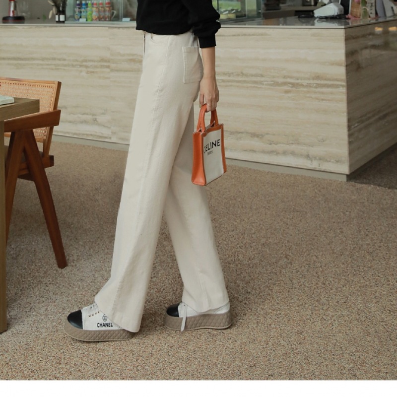 クリック&ファニーポッテンマンコーデュロイストレートパンツ [SMLサイズ]