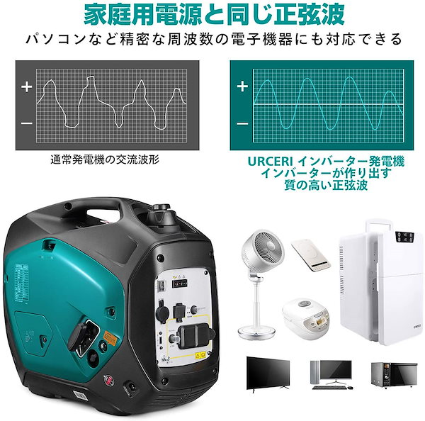 美品】URCERI 発電機 インバーター式 ストア