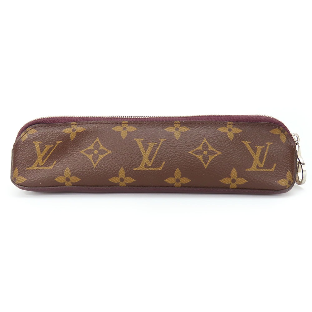 中古 ペンケース トゥルース エリザベット GI0270 モノグラム エピレザー フリージア ピンク ブラウン シルバー金具 文具 ポーチ おしゃれ レディース 女性