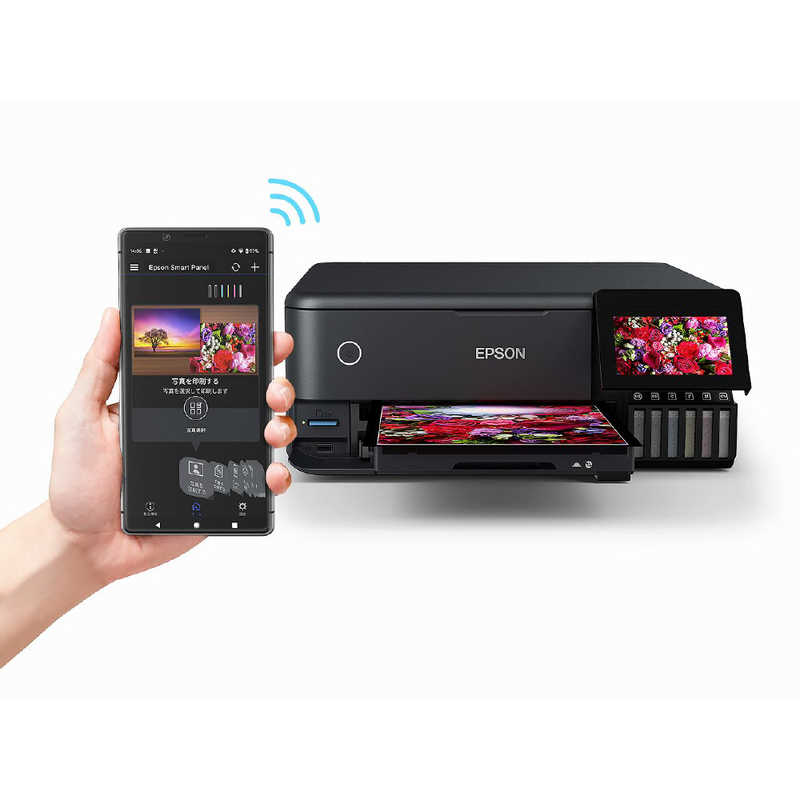 エプソン　EPSON　A4カラーインクジェット複合機 エコタンク搭載モデル ブラック [カード／名刺～A4]　EW-M873T