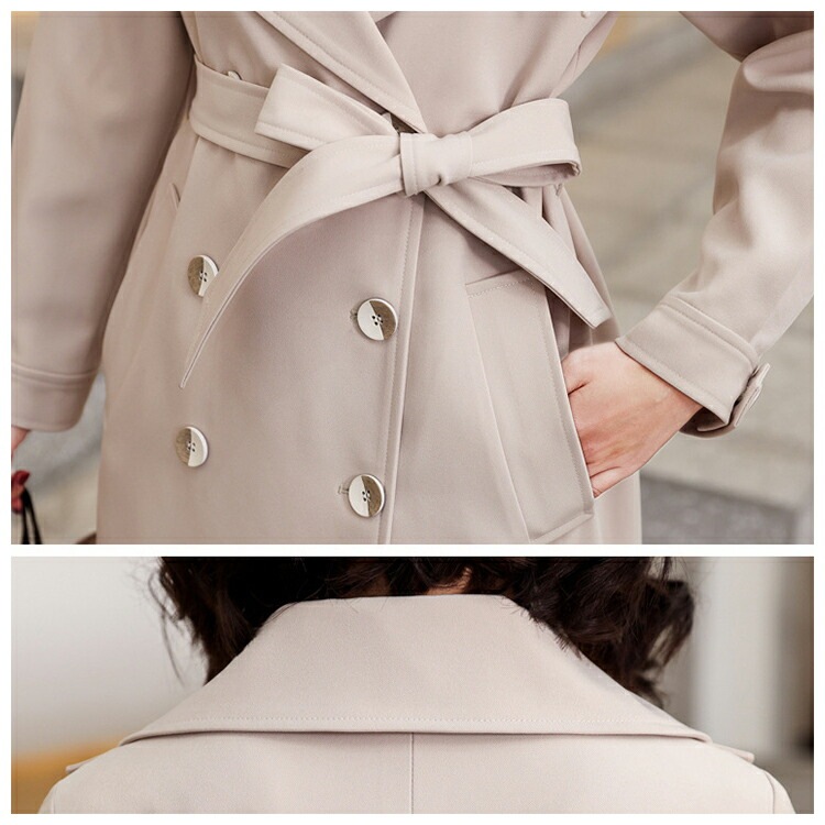 トレンチコート レディース 春 秋 冬 スプリングコート ロングコート ロングカーディガン 羽織り 裏地付きトレンチ スプリング アウター ジャケット大きいサイズ きれいめ カジュアル 着回し力 着痩