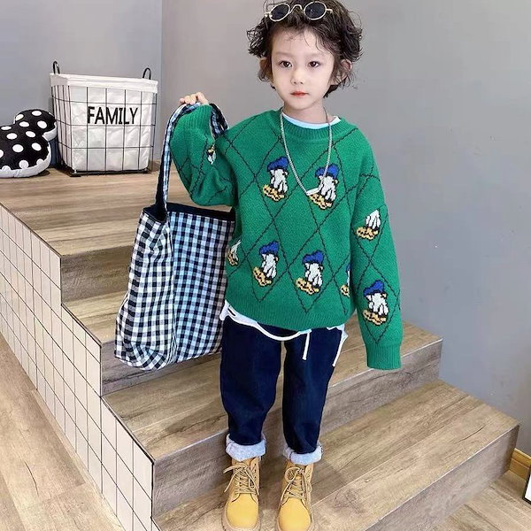 Qoo10] ドナルドダック 子供服 セーター キッズ