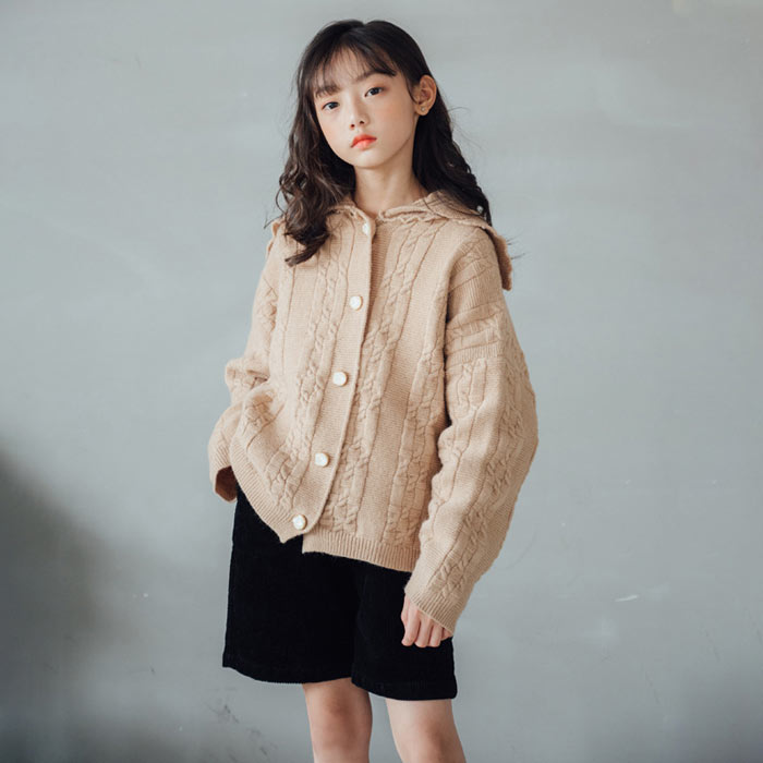 セーターニットトップスメリヤス子供服春秋女の子セーターニットトップス子供服春秋女の子カーディガン