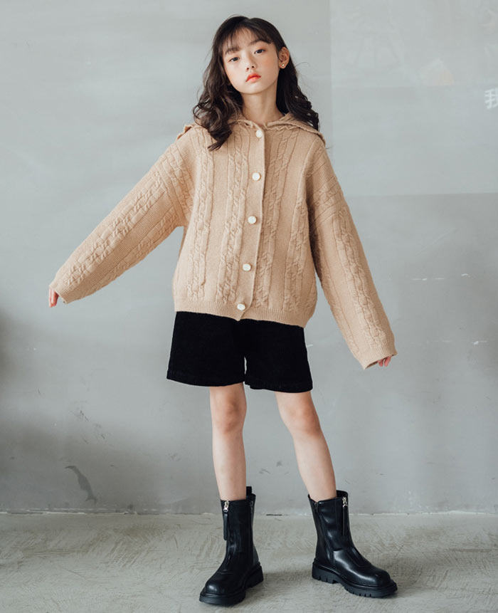 セーターニットトップスメリヤス子供服春秋女の子セーターニットトップス子供服春秋女の子カーディガン