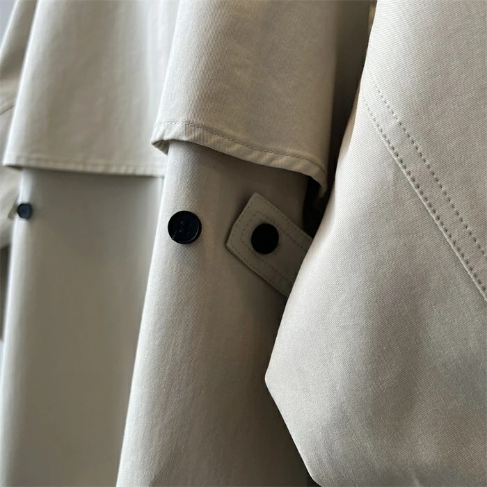 トレンチコート レディース 春秋 羽織り ブルゾン アウター 無地 長袖 大きいサイズ おしゃれ ポンチョ風 コート ジャケット カーディガン シンプル カジュアル ジップアップ トップス 長袖 ステ